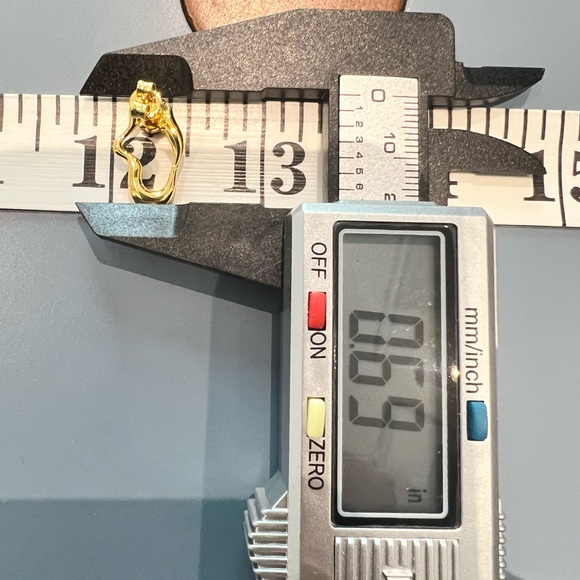 NEW 18K gold plated sterling silver earrings,natural red garnet,gemstone,stylish - Picture 12 of 13